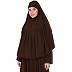 Coffee brown Instant Ready-to-wear Hijab